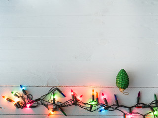ball and blinkers on wooden background