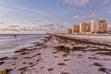 Clearwater Beach en Floride au coucher du soleil