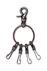 Key ring on a white background.