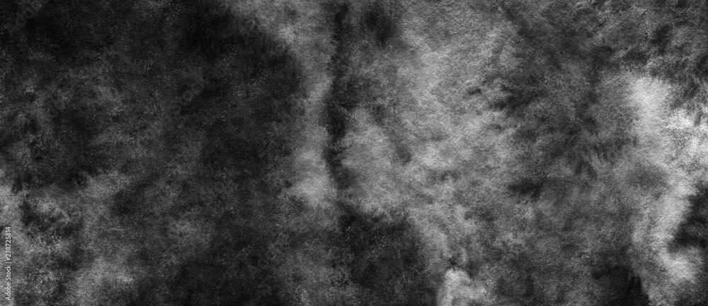 Poster black and white dark abstract watercolor background for textures backgrounds and web banners design
