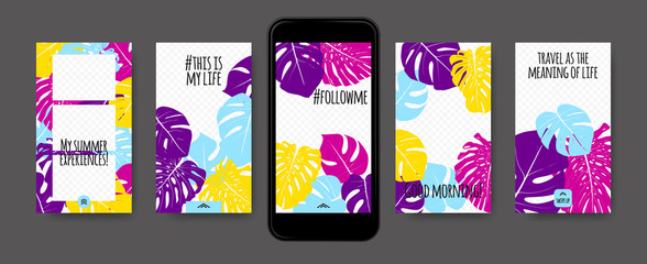 Stories Templates for Social Media Design. © ingara