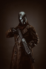 Naklejka premium Post Apocalyptic Warrior