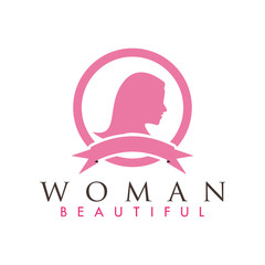 Beautiful woman logo design inspiration