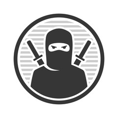Ninja Warrior Logo Icon on White Background. Vector © Sergei Sizkov