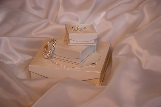 wedding rings in a box