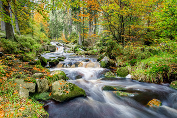 Fototapety  Rzeka Bode w górach Harz