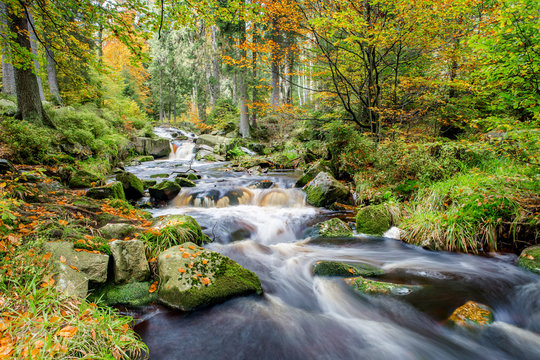 The River Bode In The Harz Mountains