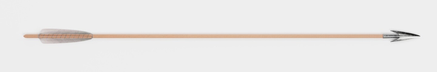 Realistic 3D Render of Viking Arrow