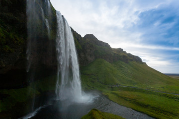 Seljalandsfoss falls in summer season view, Iceland