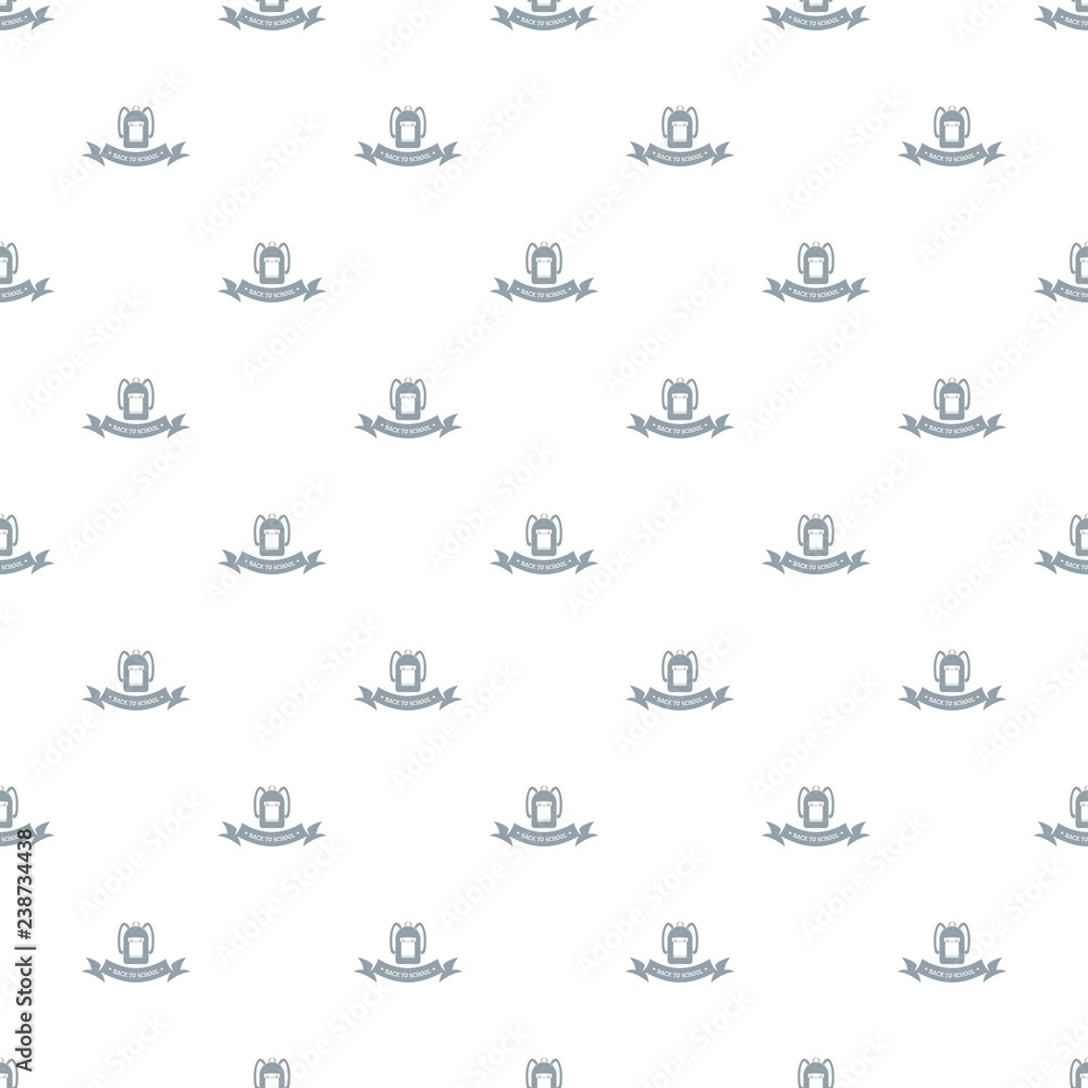 Poster school bags pattern vector seamless repeat for any web design