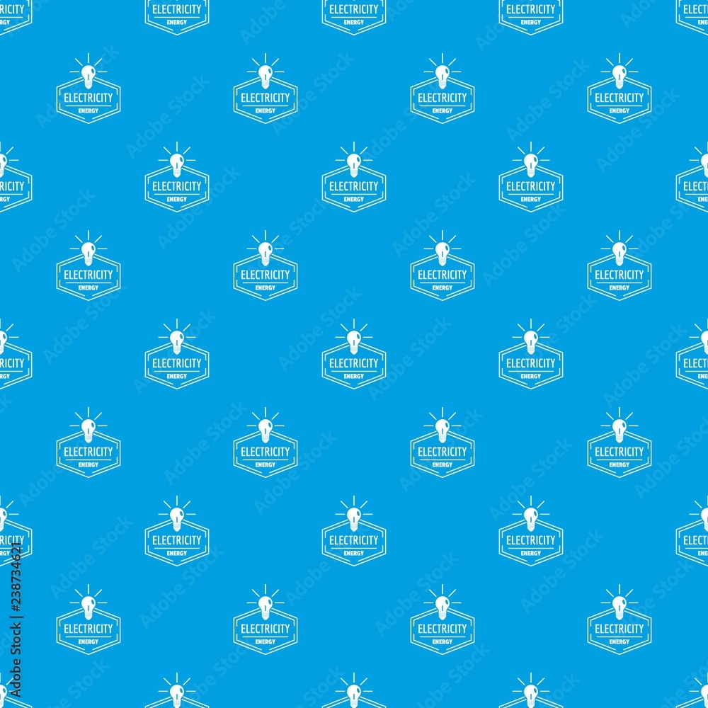Poster bulb pattern vector seamless blue repeat for any use