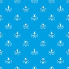 Bulb pattern vector seamless blue repeat for any use
