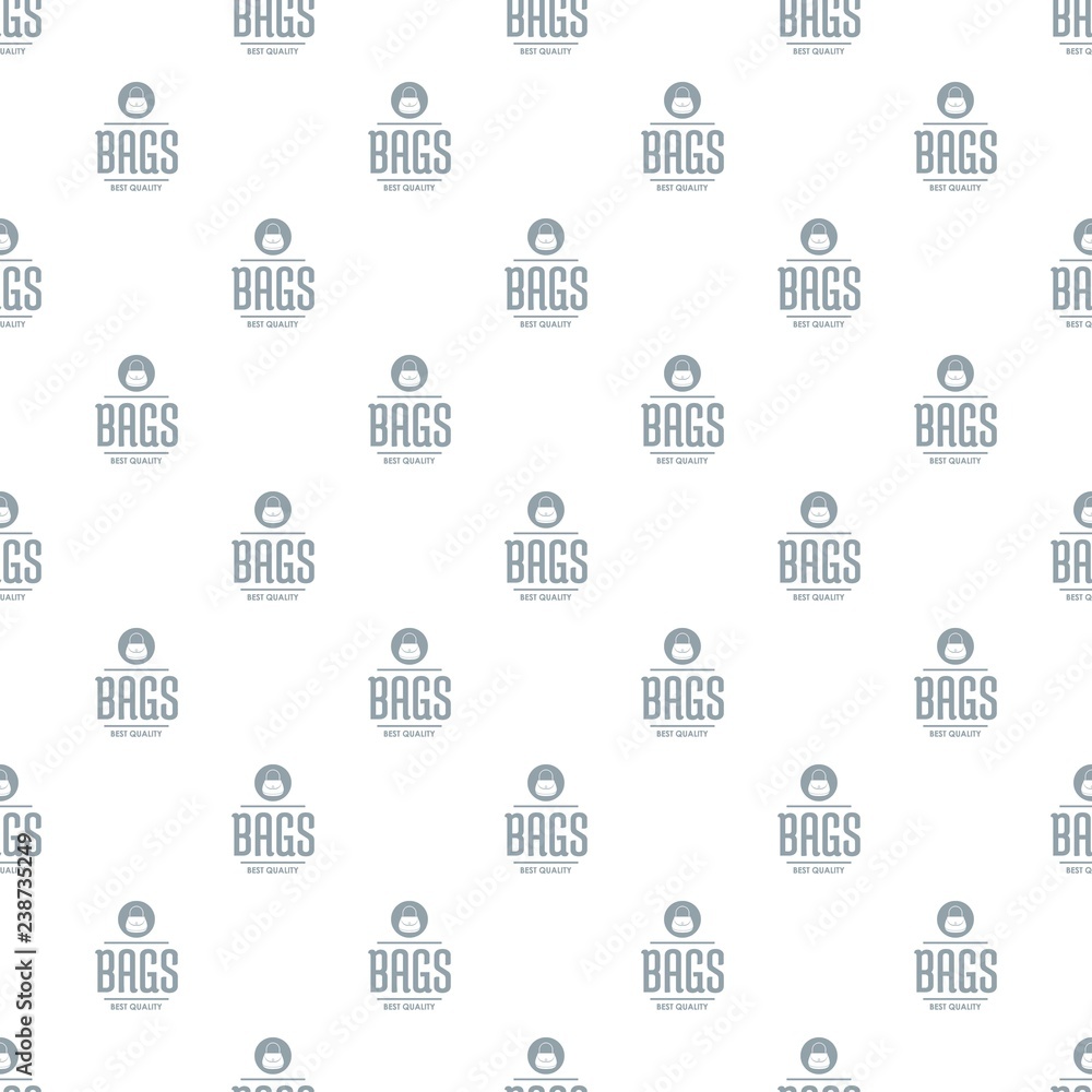 Poster store bags pattern vector seamless repeat for any web design