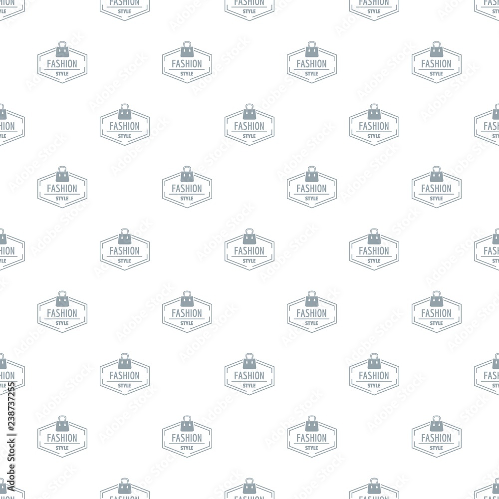 Poster fashion style bag pattern vector seamless repeat for any web design
