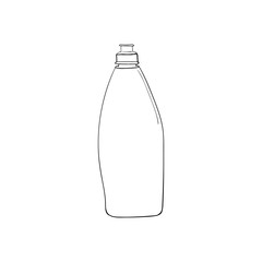 dishwashing liquid. Vector kitchen dish wash bottle. chemicals household product
