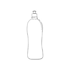 dishwashing liquid. Vector kitchen dish wash bottle. chemicals household product
