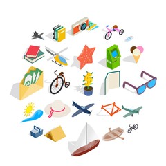 Amazing toy icons set. Isometric set of 25 amazing toy vector icons for web isolated on white background