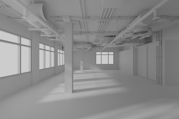 construction work 3d render