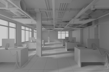 construction work 3d render