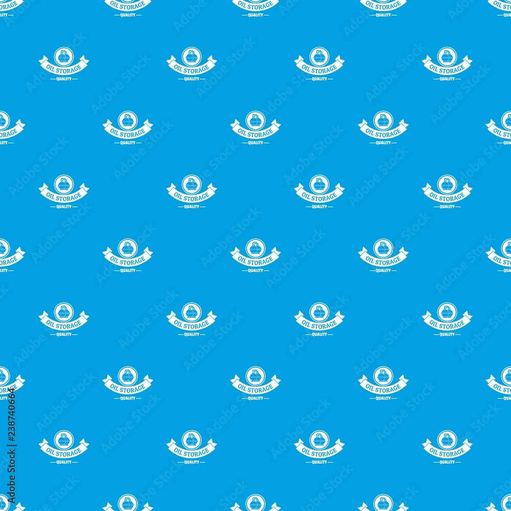 Poster oil storage pattern vector seamless blue repeat for any use