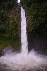 The La Fortuna waterfall near the Arenal National Park in Costa Rica