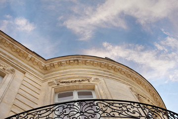 Facade of a French stoned house