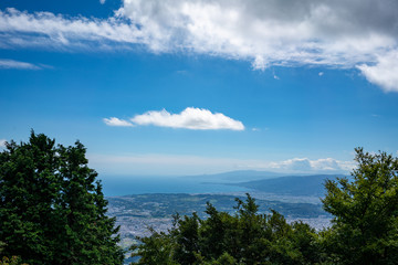 Fototapeta na wymiar Landscape from Mt. Oyama, Kanagawa, Japan 大山からの風景