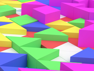 colorful abstract background,clipping path, 3D rendering.