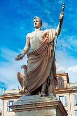 Obraz premium Place Saint-Nicolas square in Bastia, France