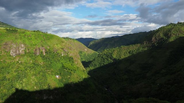 Magdalena River Valley seen from La Chaquira, San Agustin, Huila Department, Colombia