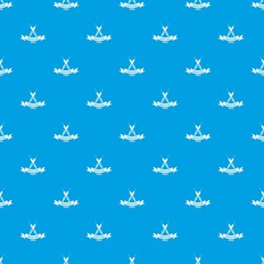 Medical equipment pattern vector seamless blue repeat for any use