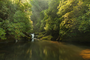 Corkscrew Falls, Chattooga River, North Carolina, at Dawn