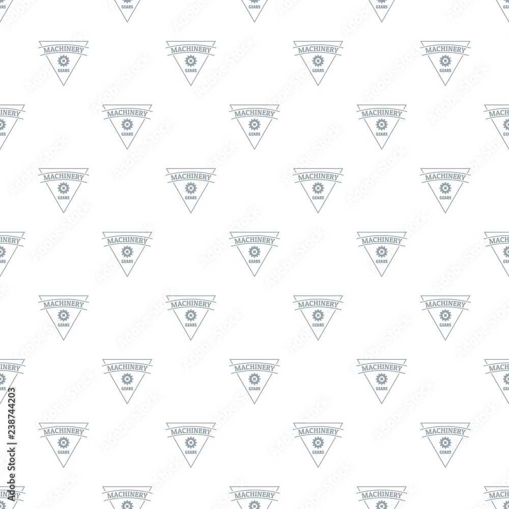 Poster gear machinery pattern vector seamless repeat for any web design