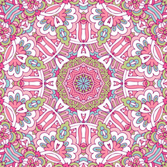 Seamless pattern of mandala pink. For design backgrounds.
