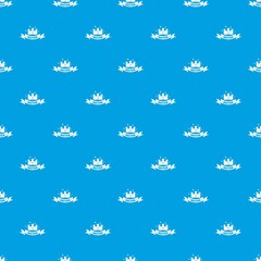 Building bastion pattern vector seamless blue repeat for any use