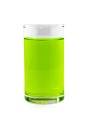 Pandan juice on white background