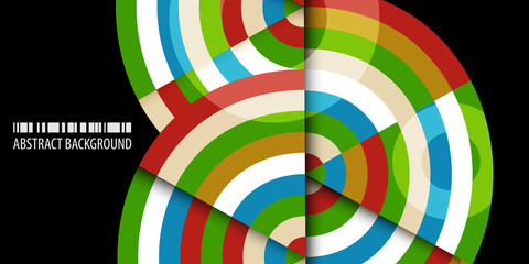 Obraz premium Geometric colorful abstract background