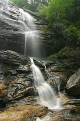 Large Multi-Tier Waterfall in North Carolina