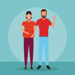 Family people cartoon