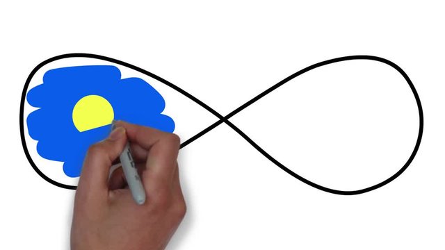 Infinity symbol animation