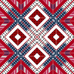 Abstract american patchwork pattern