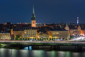 Naklejka na ściany i meble Gamla Stan in Stockholm, Sweden