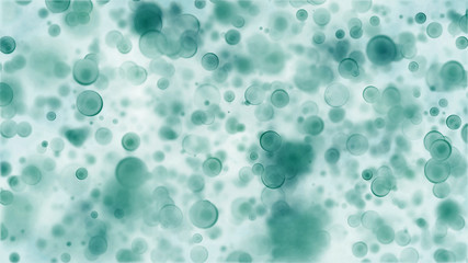 High Definition Blood cells, bacteria and virus traveling through a vein. bubble air particle in...