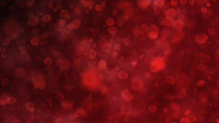 Health life and science, blood cells traveling through a vein.