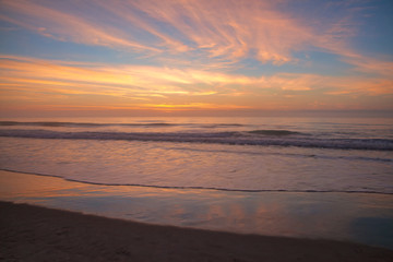 Fototapeta na wymiar Sunrise at Huntington Beach State Park, South Carolina