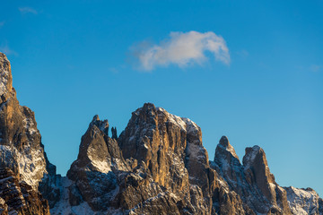 The Pale of San Martino in the Dolomites