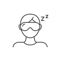 Sleep, dream vector icon
