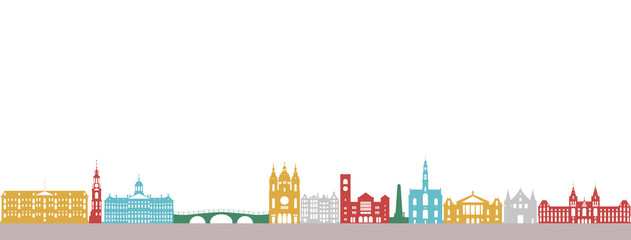 Obraz premium Amsterdam Silhouette