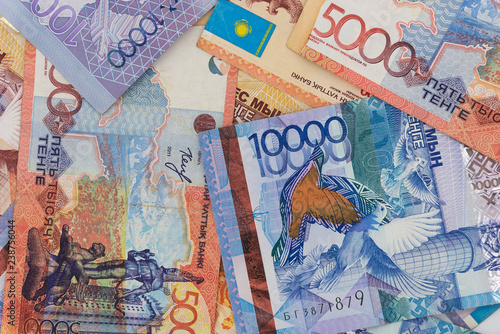 kazakhstan money bills background