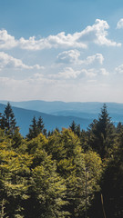 Smartphone HD wallpaper of beautiful view at Hohenbogen summit - Bavaria - Germany